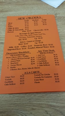 Menu photo 7 Taqueria Los Pericos Campbell, CA Menu photo 7 Taqueria Los Pericos Campbell, CA