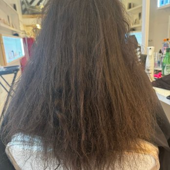 26Shades - Before Brazilian blowout - Hair Salons Near Me - Los Angeles, California