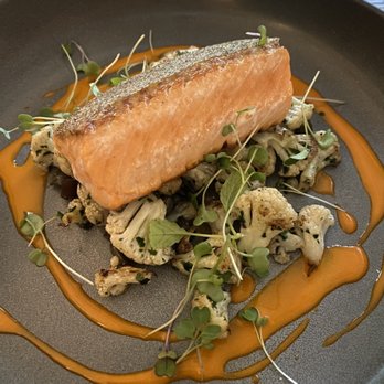Violet - Trout with cauliflower- yum! - New American Near Me - Seattle, Washington