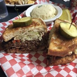 Spicy brisket grilled cheese