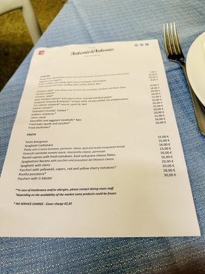 Menu photo 2 Antonio & Antonio Naples, NA
