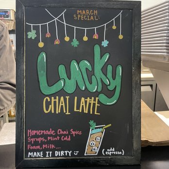 Shift Coffee House - March 2023 Lucky Chai special - Coffee & Tea Near Me - Sacramento, California Shift Coffee House - March 2023 Lucky Chai special - Coffee & Tea Near Me - Sacramento, California