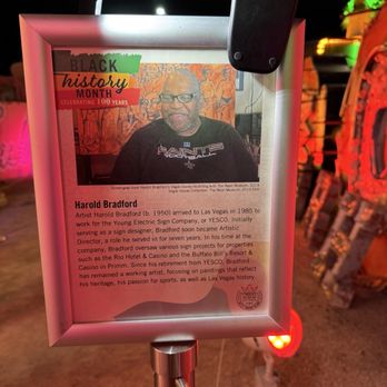 The Neon Museum - BHM info on Harold Bradford - Museums Near Me - Las Vegas, Nevada