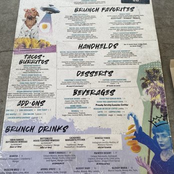 18bin - Menu (front) - Bars Near Me - Las Vegas, Nevada