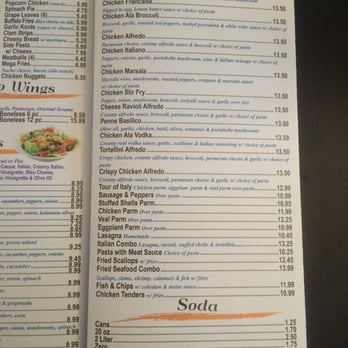 Parker Pizza - the menu for the restaurant - Pizza Near Me - Springfield, Massachusetts