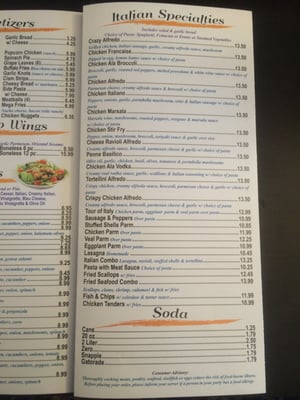 Menu photo 1 Parker Pizza Springfield, MA