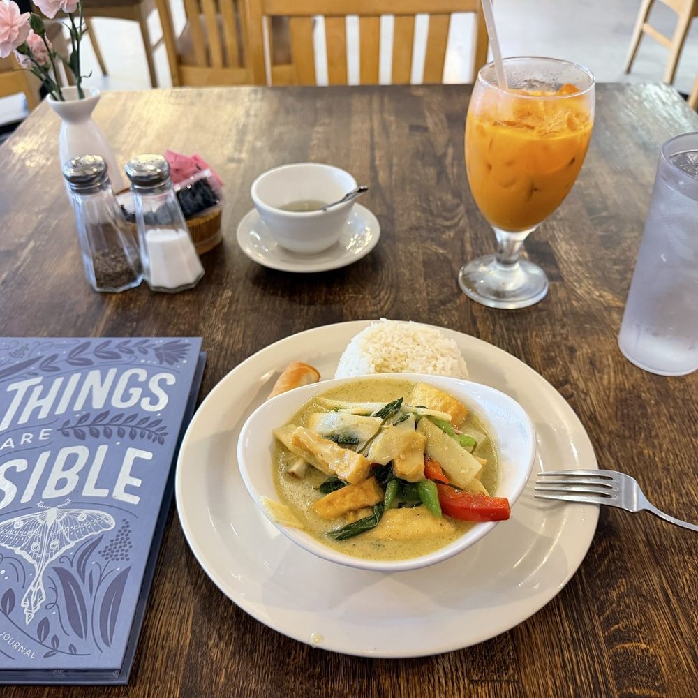 Thai House2 Restaurant - Thai tea and Green Curry for the win! - Thai Near Me - San Antonio, Texas