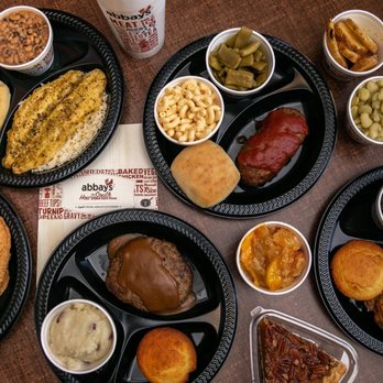 Abbay's - Meatloaf, hamburger steak, baked fish, turnip greens, man n chees - Southern Near Me - Cordova, Tennessee Abbay's - Meatloaf, hamburger steak, baked fish, turnip greens, man n chees - Southern Near Me - Cordova, Tennessee