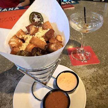 Pour House - Popcorn pork belly - Bars Near Me - Bakersfield, California