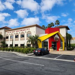 Right across the parking lot from the In-N-Out.