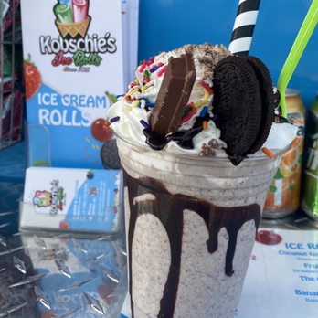 Kobschie's Ice Rolls - Oreo-Kit Kat milkshake YUMMMMM - Desserts Near Me