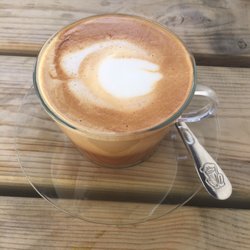 The Bare Food Cafe - Almond milk flat white