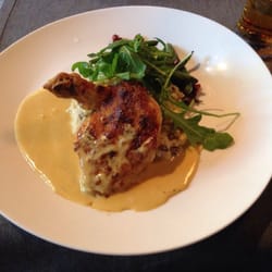 Pruuvi - Hähnchen in Calvados Sauce mit Risotto
