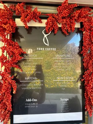 Menu photo 1 Toro Coffee Riverside, CA