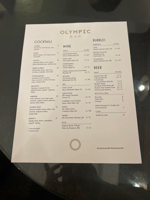 Menu photo 4 Olympic Bar Seattle, WA Menu photo 4 Olympic Bar Seattle, WA