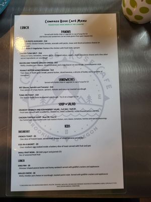 Menu photo 7 Compass Rose Cafe Brookings, OR