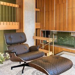 Foam & Fabrics - Louis Vuitton print chair