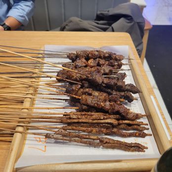 Seven Scents - Lamb on top, beef, then pork kidney on bottom - Chinese Near Me - Queens, New York