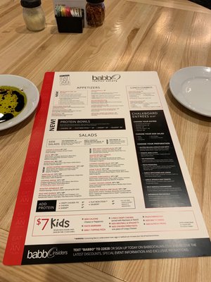Menu photo 3 Babbo Italian Eatery Scottsdale, AZ