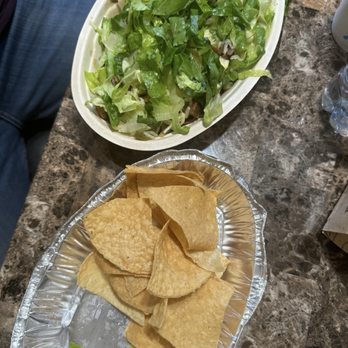 Chipotle Mexican Grill - Mother's chicken & steak buttock bowl with chips.... - Fast Food Near Me - Clovis, California