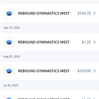 Rebound Gymnastics West - Inconsistency of billing - Gymnastics Near Me - Scottsdale, Arizona