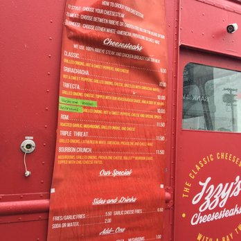 Izzy's Cheesesteaks - The menu - Food Trucks Near Me - South San Francisco, California Izzy's Cheesesteaks - The menu - Food Trucks Near Me - South San Francisco, California