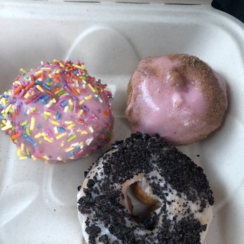 Maui Ono Donuts - Oreo topped and strawberry frosting. - Donuts Near Me - Kihei, Hawaii Maui Ono Donuts - Oreo topped and strawberry frosting. - Donuts Near Me - Kihei, Hawaii