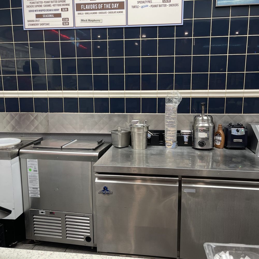Tom Wahl's Canandaigua - a stainless steel counter with a stainless steel refrigerator - Burgers Near Me - Canandaigua, New York Tom Wahl's Canandaigua - a stainless steel counter with a stainless steel refrigerator - Burgers Near Me - Canandaigua, New York