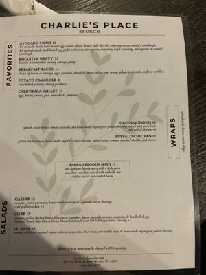 Menu photo 7 Charlie’s Place Fort Wayne, IN