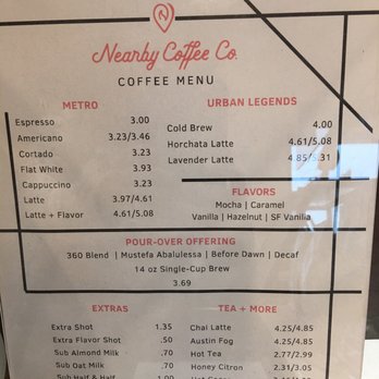 Nearby Coffee - Menu. - Coffee Roasteries Near Me - Pflugerville, Texas Nearby Coffee - Menu. - Coffee Roasteries Near Me - Pflugerville, Texas