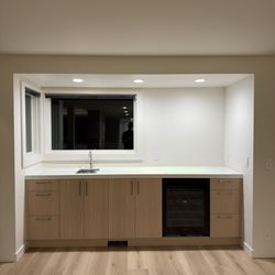Distinct Remodeling - Remodeled bar area part of a full home remodel