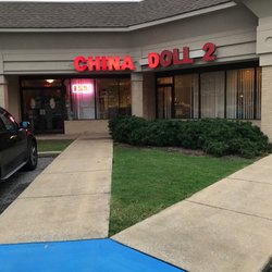 Outside in front of the restaurant.