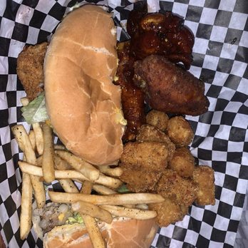 3 And Out - Turkey burger catfish sandwich wings and fries - Sports Bars Near Me - Inglewood, California 3 And Out - Turkey burger catfish sandwich wings and fries - Sports Bars Near Me - Inglewood, California