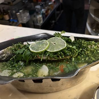 Fish Cheeks - Steamed whole fish with Thai Herbs - Seafood Near Me - New York, New York
