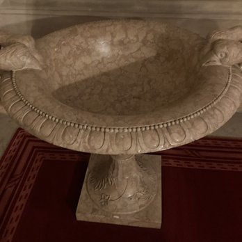 Vanderbilt Mansion - A face bowl put in the hallway made of ivory a gift to the Vanderbilt - Landmarks & Historical Buildings Near Me - Hyde Park, New York