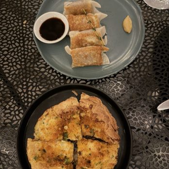 Goosefeather - crab ragoon scallion pancake and dumplings - Cantonese Near Me - Tarrytown, New York