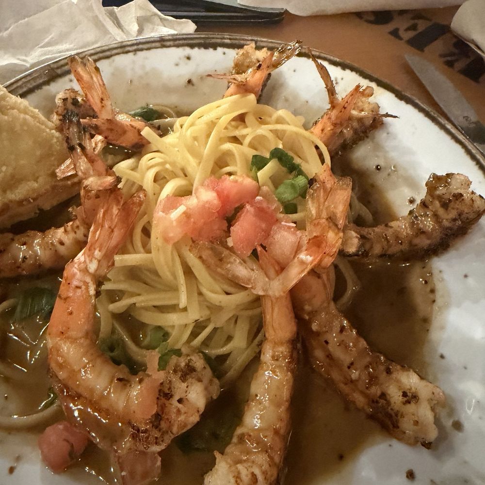 New Orlean Shrimp replace the rice with pasta.