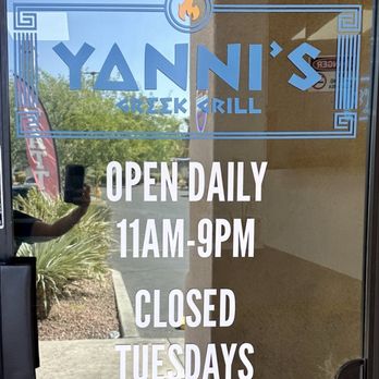 Yanni's Greek Grill - Hours - Greek Near Me - Las Vegas, Nevada Yanni's Greek Grill - Hours - Greek Near Me - Las Vegas, Nevada