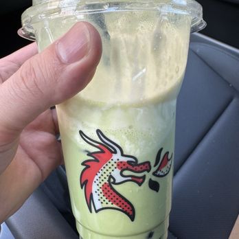 Kung Fu Tea - Matcha Milk with Matcha Milk Cap and boba - Coffee & Tea Near Me - Denver, Colorado