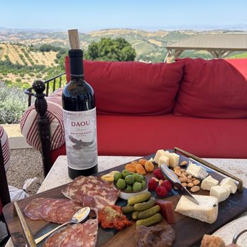 DAOU Vineyards - Cheese board and wine! - Wineries Near Me - Paso Robles, California