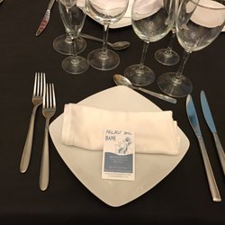 Palau del Baro - Table setting and biz card