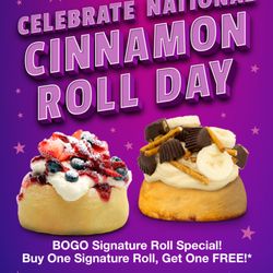 Cinnaholic - BOGO free promo for October 4