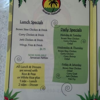 Clarenden Cuisine - Menu page 1 - Caribbean Near Me - Myrtle Beach, South Carolina Clarenden Cuisine - Menu page 1 - Caribbean Near Me - Myrtle Beach, South Carolina