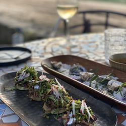 Cuervo - Adobe Guadalupe - Sope and oysters.