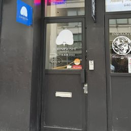 Exterior outside entrance of Jurin Sushi - This door! - New York, New York Exterior outside entrance of Jurin Sushi - This door! - New York, New York