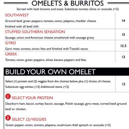Build your own omelet. Cheese is included. Until you get the bill !!! Build your own omelet. Cheese is included. Until you get the bill !!!