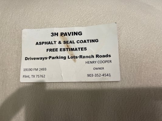 3H Paving Asphalt & Seal Coating