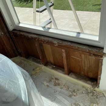 Win-Dor - Wood was soaked under all three windows in Bay Area. - Windows Installation Near Me - Brea, California Win-Dor - Wood was soaked under all three windows in Bay Area. - Windows Installation Near Me - Brea, California
