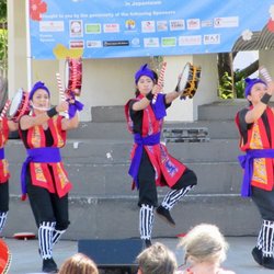 Japantown Peace Plaza - Okinawa Eisa Shima Daiko at the 2022 Japan Day Festival at the Japantown Peace Plaza.