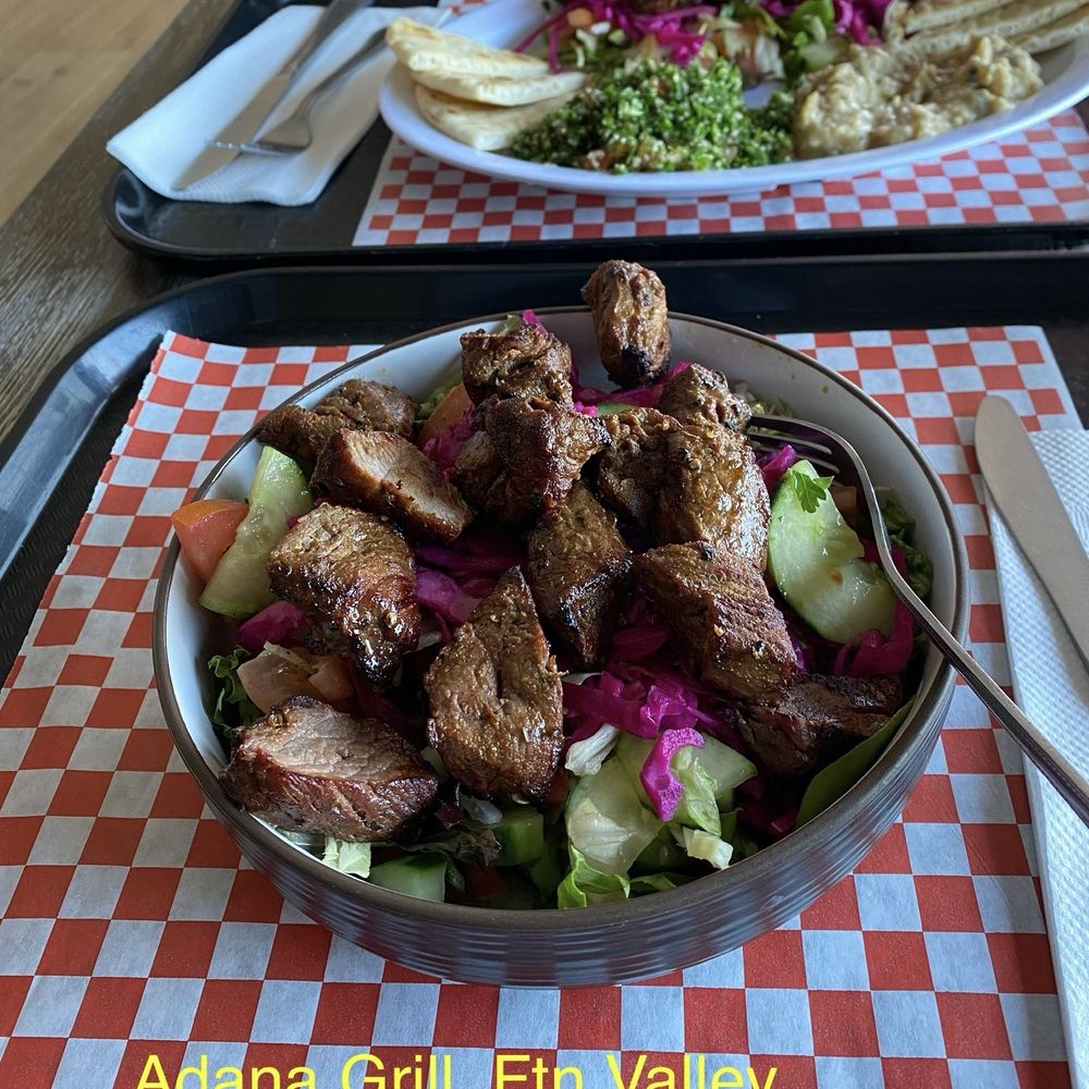 Adana Grill - Lamb Keba Lamb Kebab Bowl - Mediterranean Near Me - Fountain Valley, California
